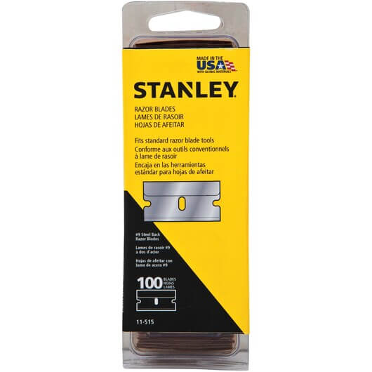 stanley single edge razor blades